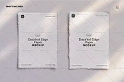 Two A4 Deckled Edge Paper Mockup, a Product Mockup by Custom Scene (Thumbnail 10 of 10)