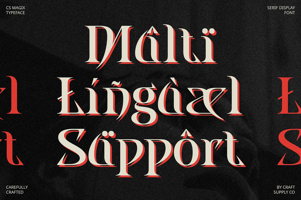 CS Magix – Display Serif Font, a Serif Font by Craft Supply Co. (Photo 7 of 8)