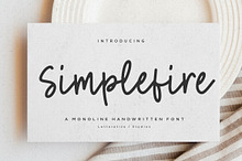 Simplefire Monoline Handwritten Font
