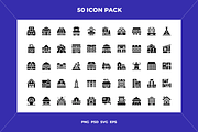 Types of houses icons, an Outline Icon by Wencory (Thumbnail 1 of 2)