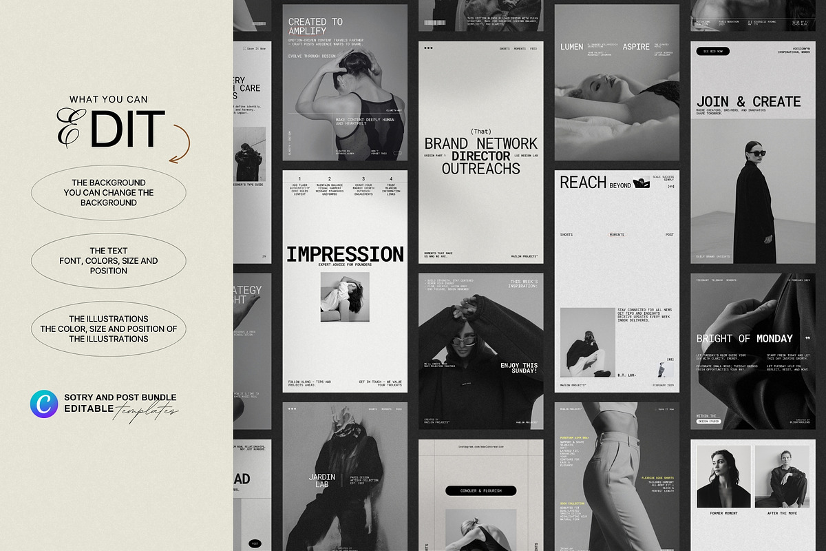Marketing Post & Story Canva Kit, a Social Media Template by Pixel Grid (Photo 8 of 8)
