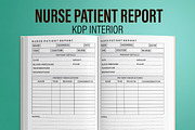 Nurse Patient Report KDP Interior, a Templates & Theme by MatiArtShop (Thumbnail 1 of 2)