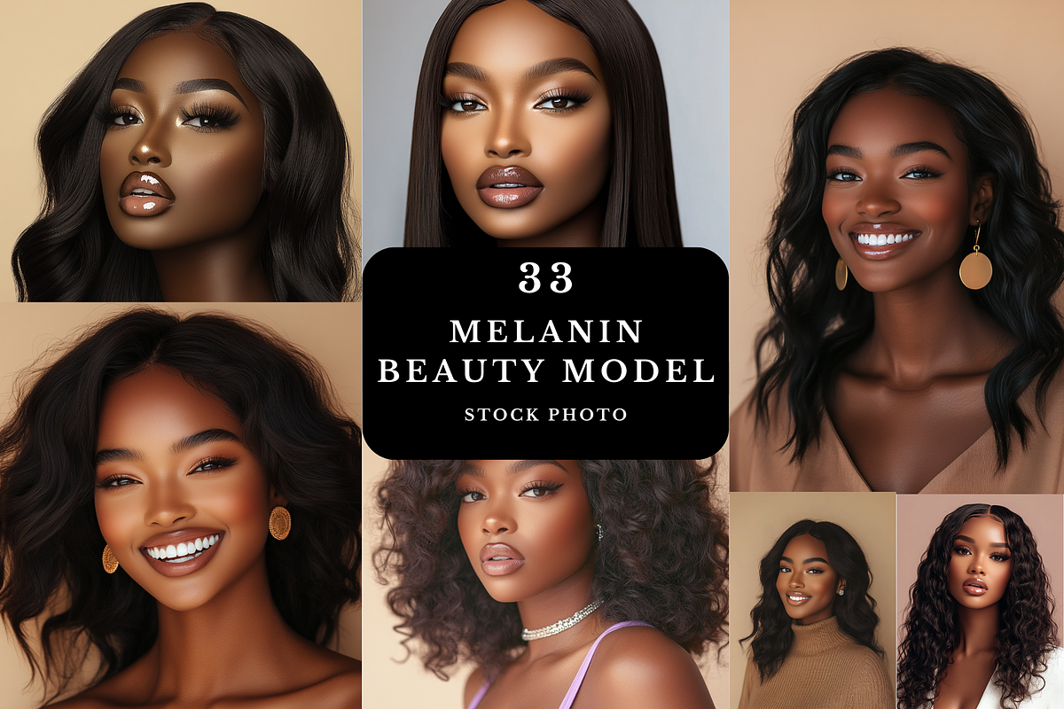 Melanin Beauty Models Stock Images, a Beauty & Fashion Photo by MarkoPresets (Photo 10 of 10)