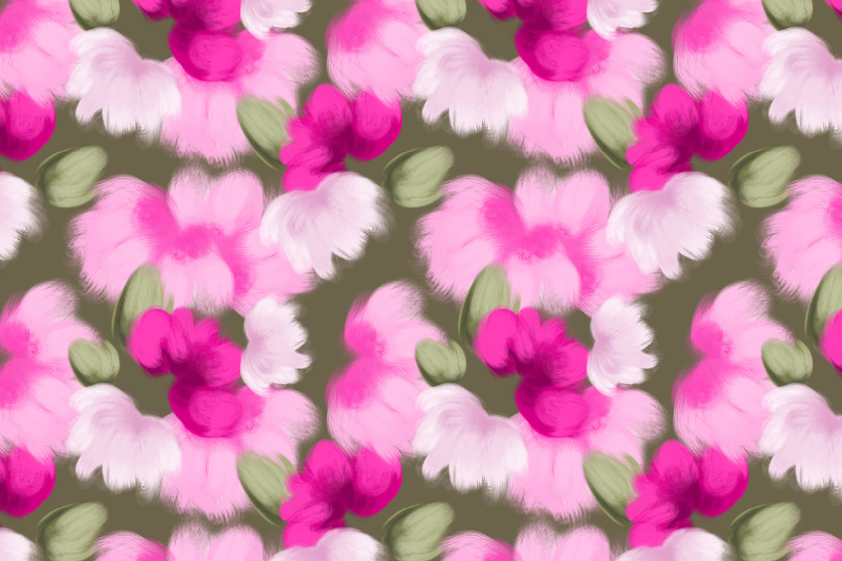 Vibrant pink abstract painted flower, a Pattern Graphic by Nocito Design (Photo 6 of 6)