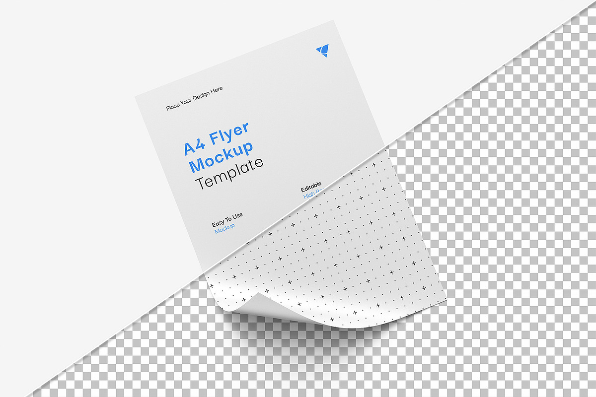 A4 Flyer Mockup Template, an Advertising Mockup by graphypix (Photo 5 of 16)