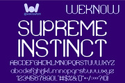 Supreme Instinct font, a Sans Serif Font by weknow (Thumbnail 1 of 8)