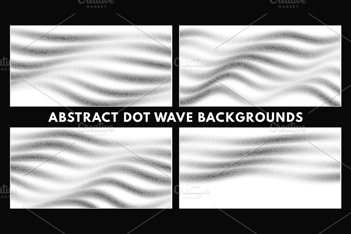 Abstract Dot Wave Backgrounds Vol. 4, a Background Graphic by sivVector (Photo 1 of 5)