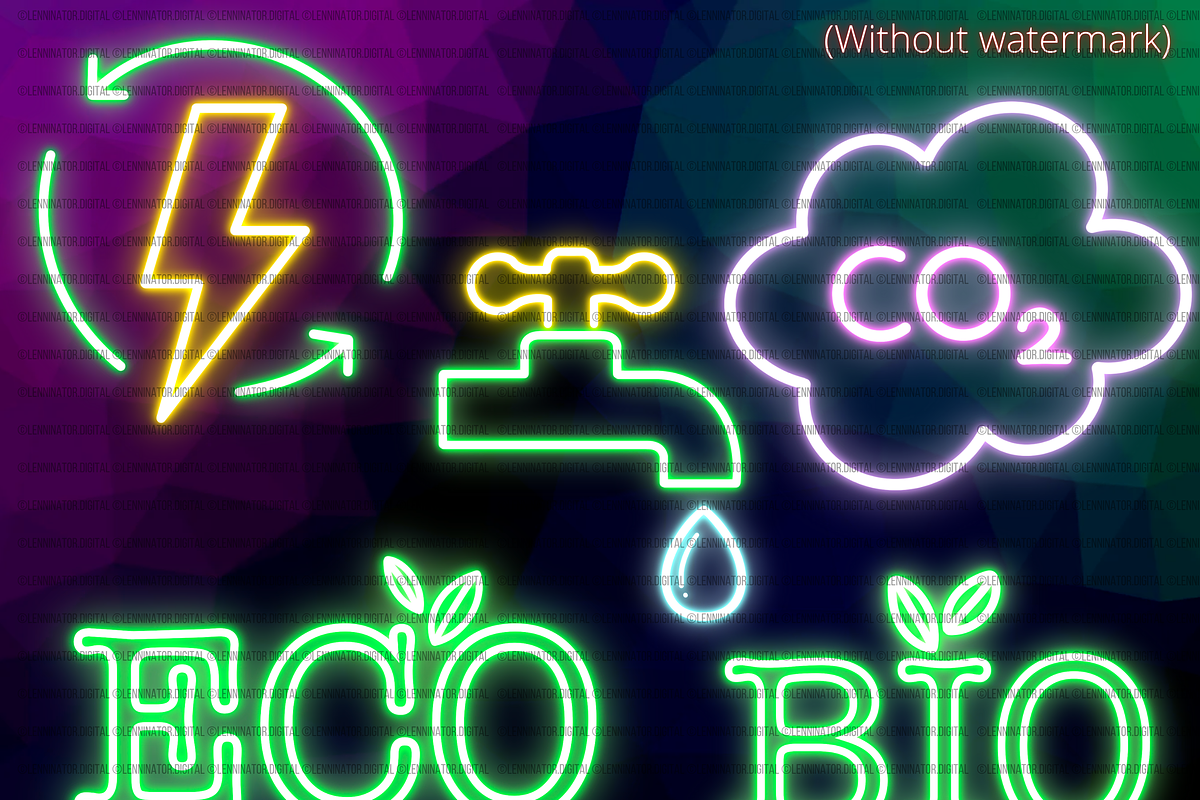 Neon Eco Bio PNG Clipart, an Education Illustration by Lenninator Digital (Photo 6 of 7)