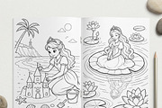 Magical Princess Coloring Book Vol34, a Person Illustration by ikarifq shop (Thumbnail 3 of 7)