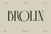 Brolin A Modern Serif Font, a Serif Font by Alfinart (Thumbnail 1 of 8)