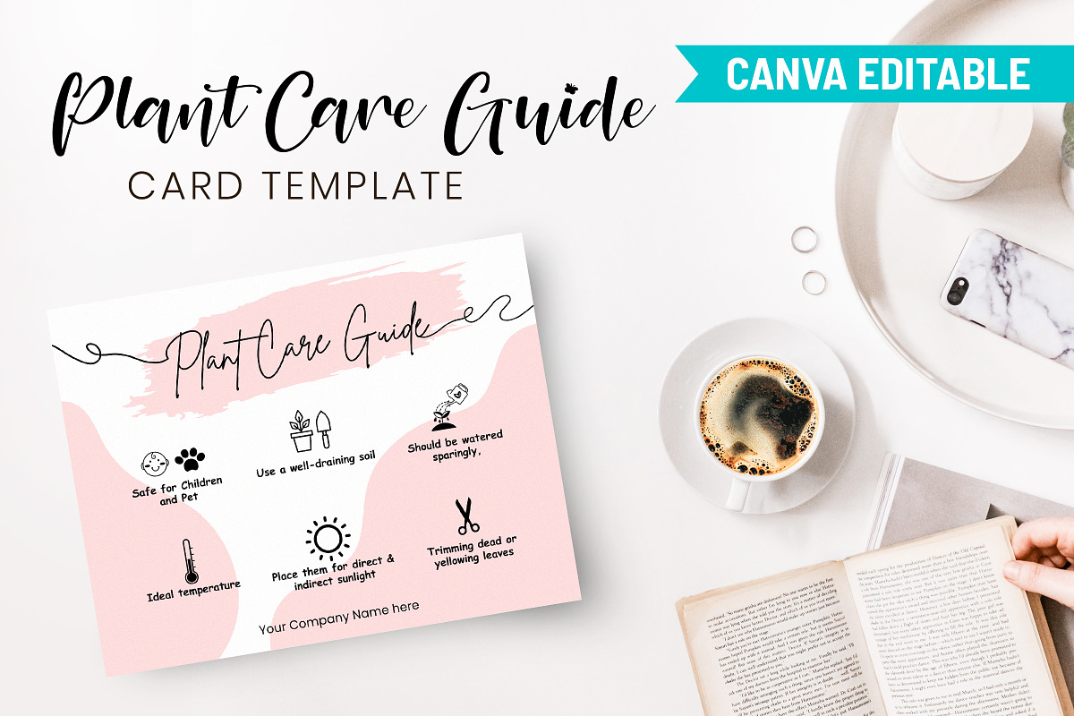 Editable Plant Care Guide Template, a Templates & Theme by Snapybiz