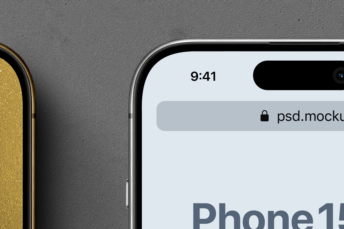 iPhone 15 Pro Mockup Set