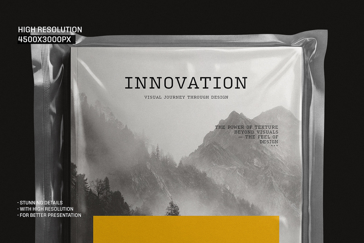 Sealed A4 Magazine Cover Mockup, a Books & Magazine Mockup by Toasin Studio