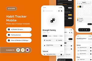 Biora - Habit Tracker Mobile App, an App Template by twinstd