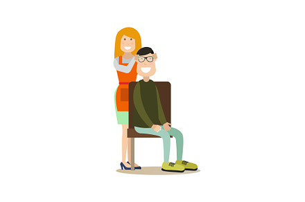 Spa people concept vector flat