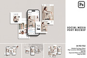 Social Media Post Mockup, a Device Mockup by mahremdesign (Thumbnail 1 of 7)
