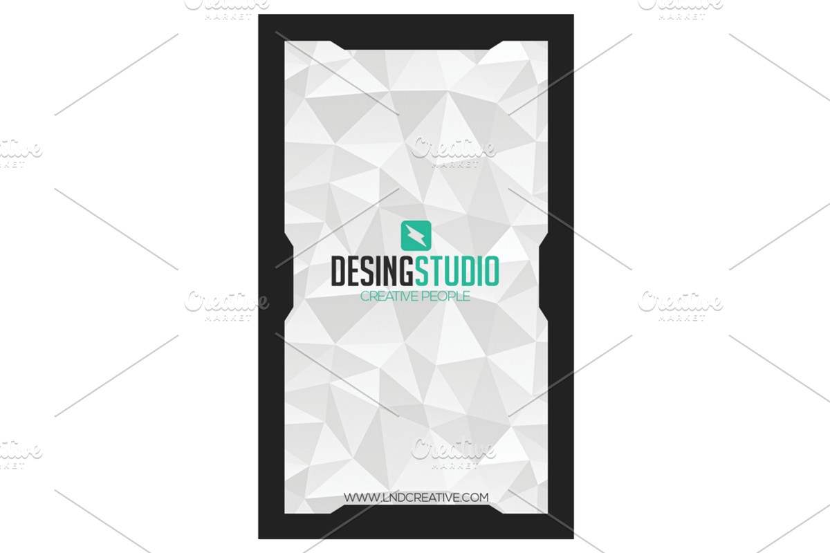 Design studio modern business card, a Business Card Template by A.Lamprianidis (Photo 2 of 3)