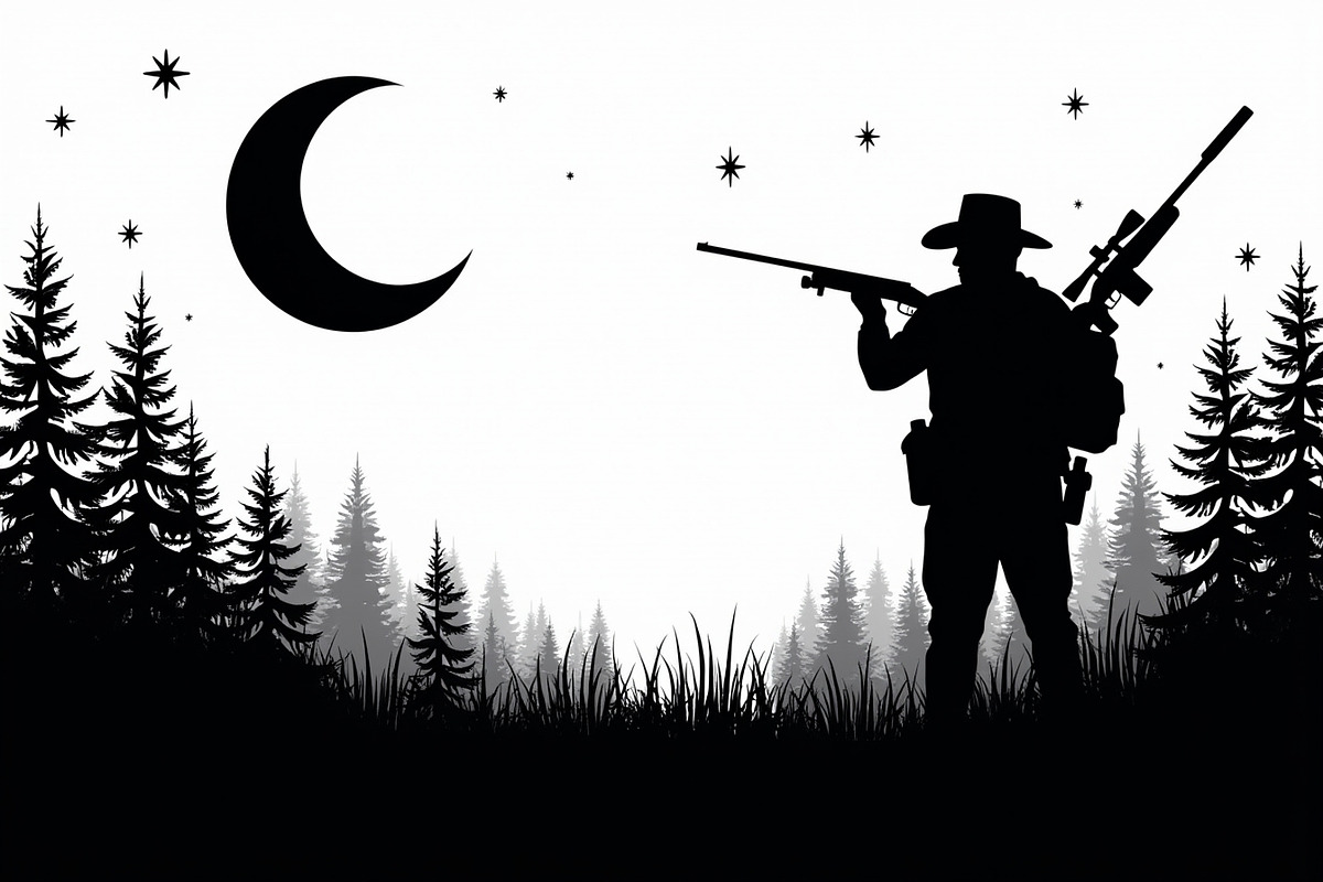 Camouflage Hunter Silhouette Vector, an Illustration by Amazin_art (Photo 2 of 10)