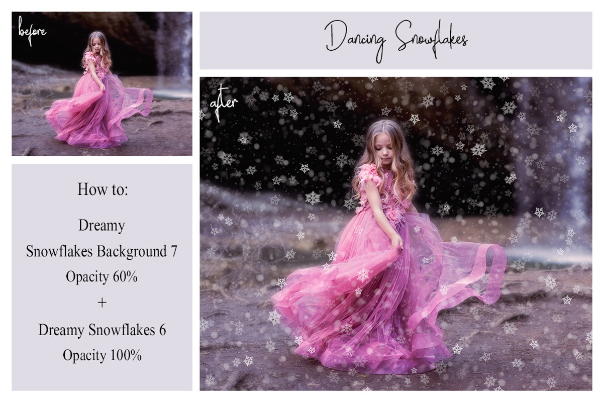 40 Dreamy Snowflakes PNG Overlays, a Texture Graphic by LovePhotoMoment (Photo 4 of 16)