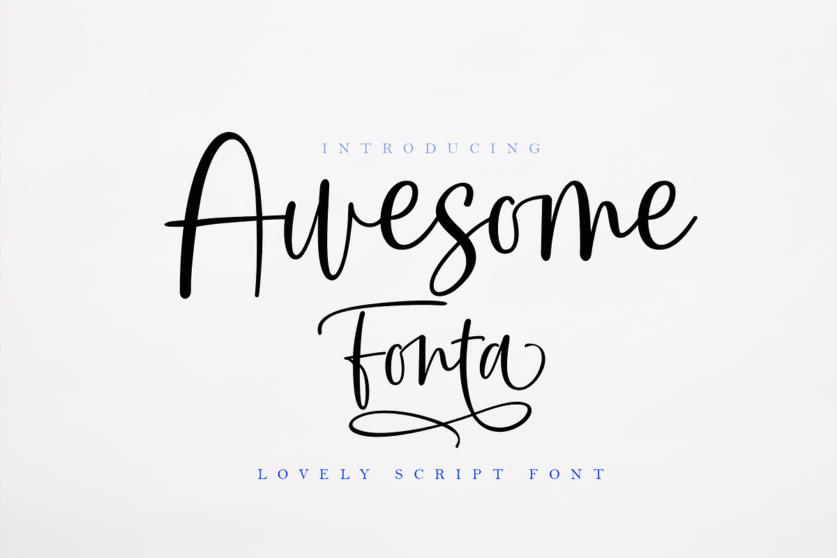 Awesome Font Duo, a Script Font by Meutuwah (Photo 8 of 8)