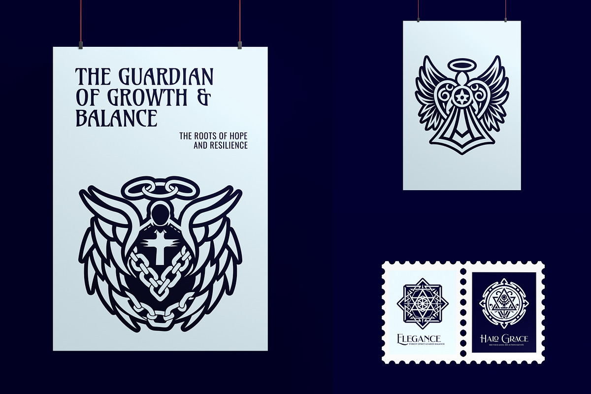 Angel Symbol and Sigils Set, a Solid Icon by Creative Stall (Photo 3 of 9)