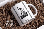 Woodblock Black Tarot Deck, an Object Illustration by Mugio (Thumbnail 4 of 7)