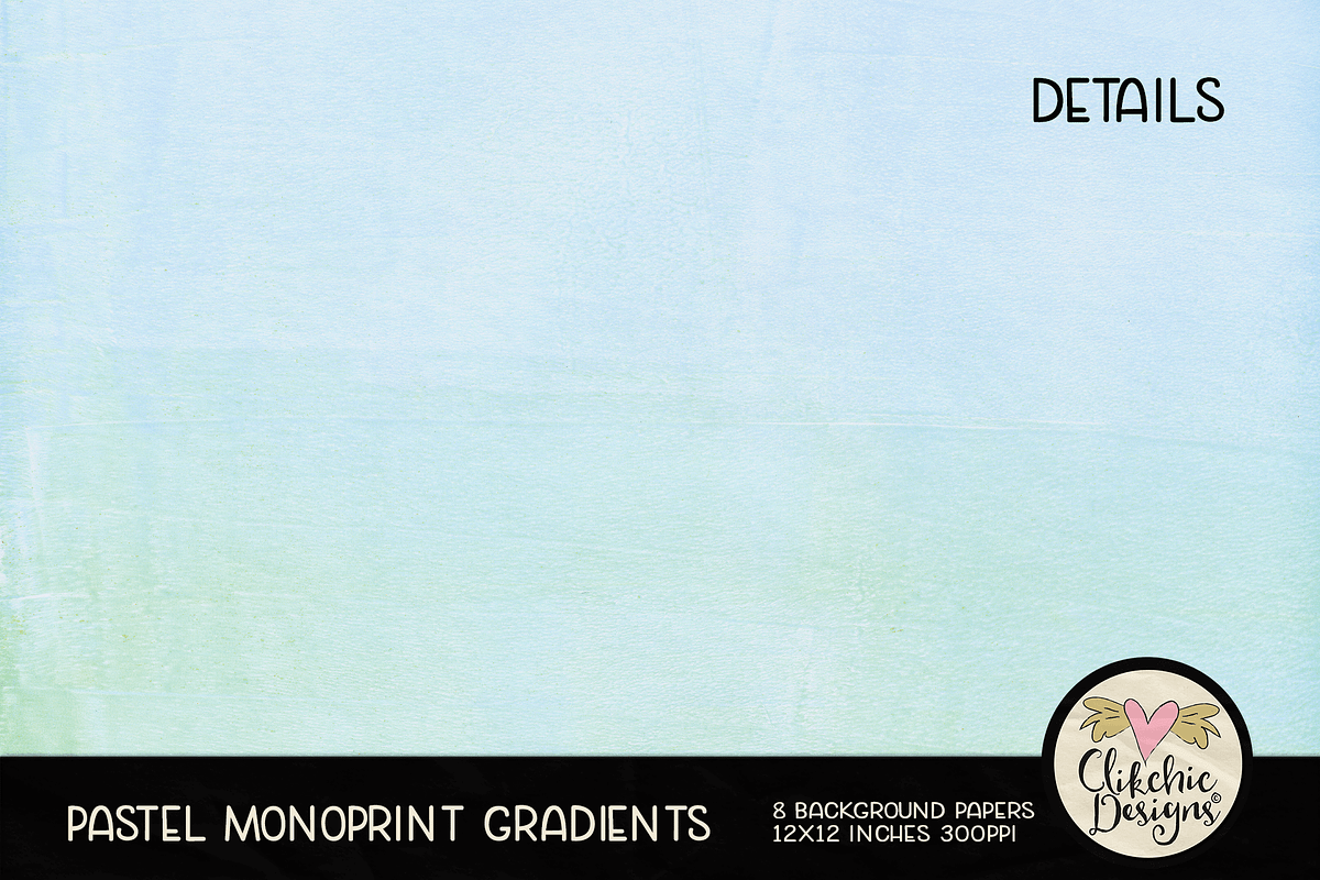 Pastel Monoprint Gradients Textures, a Texture Graphic by Clikchic Designs (Photo 5 of 5)
