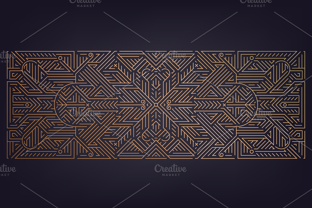 Art Deco Patterns, Frames, a Decorative Illustration by Marylia (Photo 14 of 18)