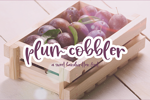 Plum Cobbler Handwritten Font