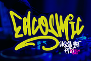 Edcosmic | An Urban Art Font, a Script Font by Colllab Studio (Thumbnail 1 of 17)