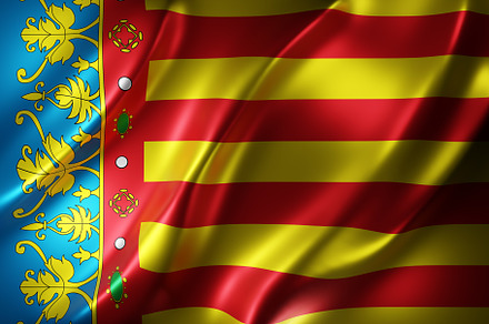 3d Valencian region flag