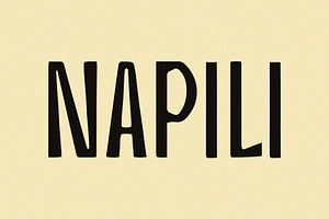 Napili | A Tropical Display Font, a Sans Serif Font by Taylor Penton
