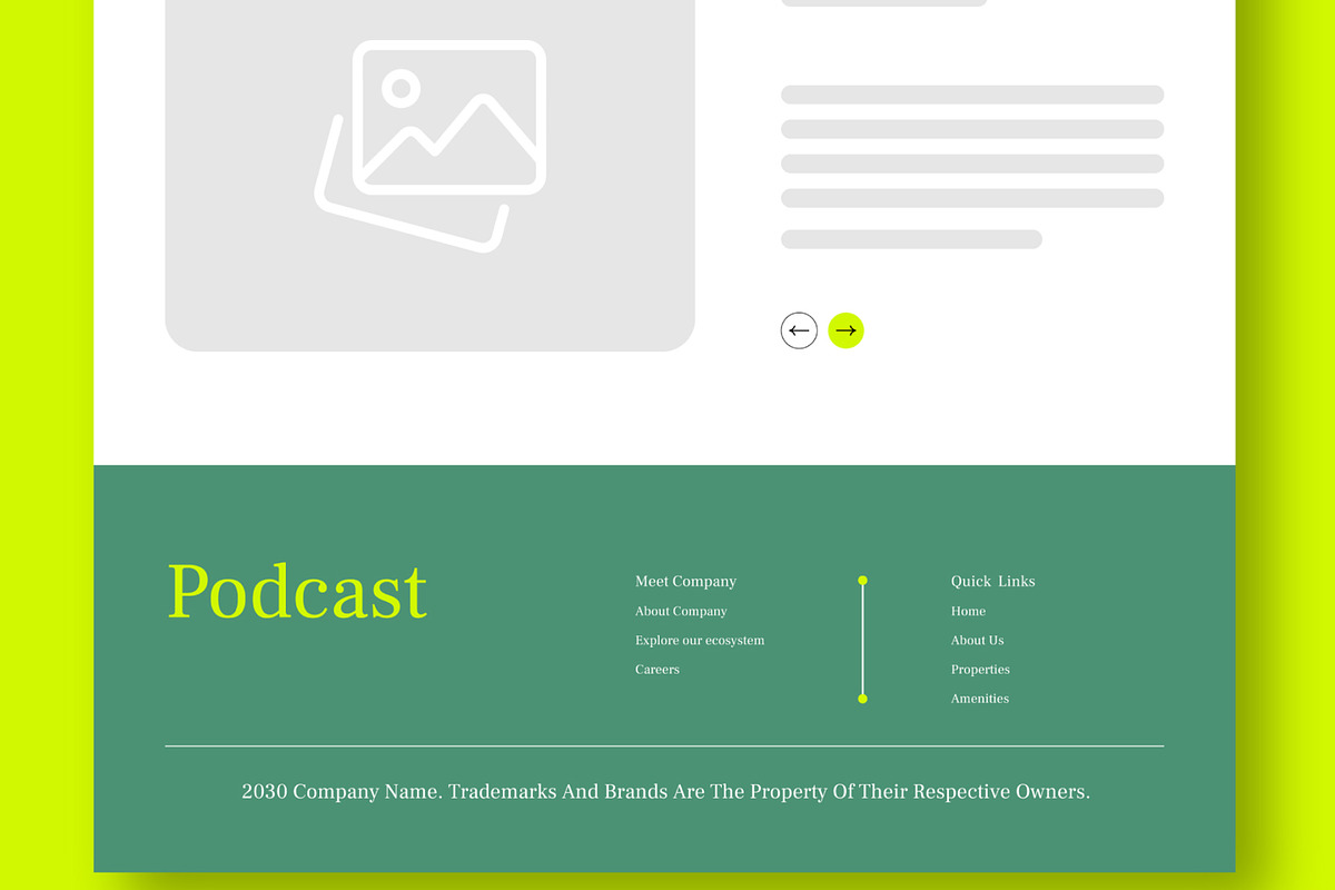 Wireframe Landing Page Layout, an UI Kit Template by CreativeShaper (Photo 5 of 5)