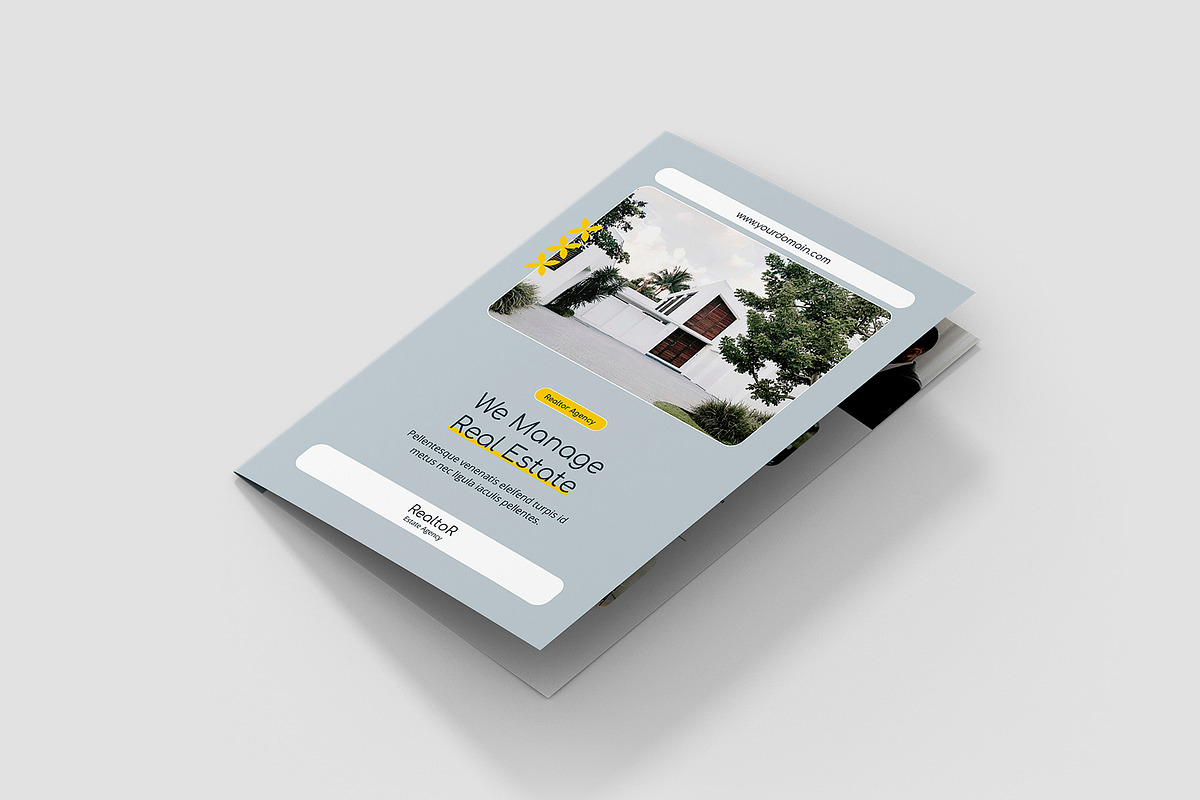 Realtor Estate Agent Brochure Bifold, a Brochure Template by artbart (Photo 2 of 8)