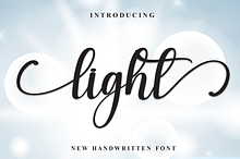 Light | Script Font