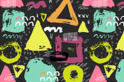 Ink brush pattern, card & shapes, a Pattern Graphic by Bosotochka♥Art (Thumbnail 5 of 11)