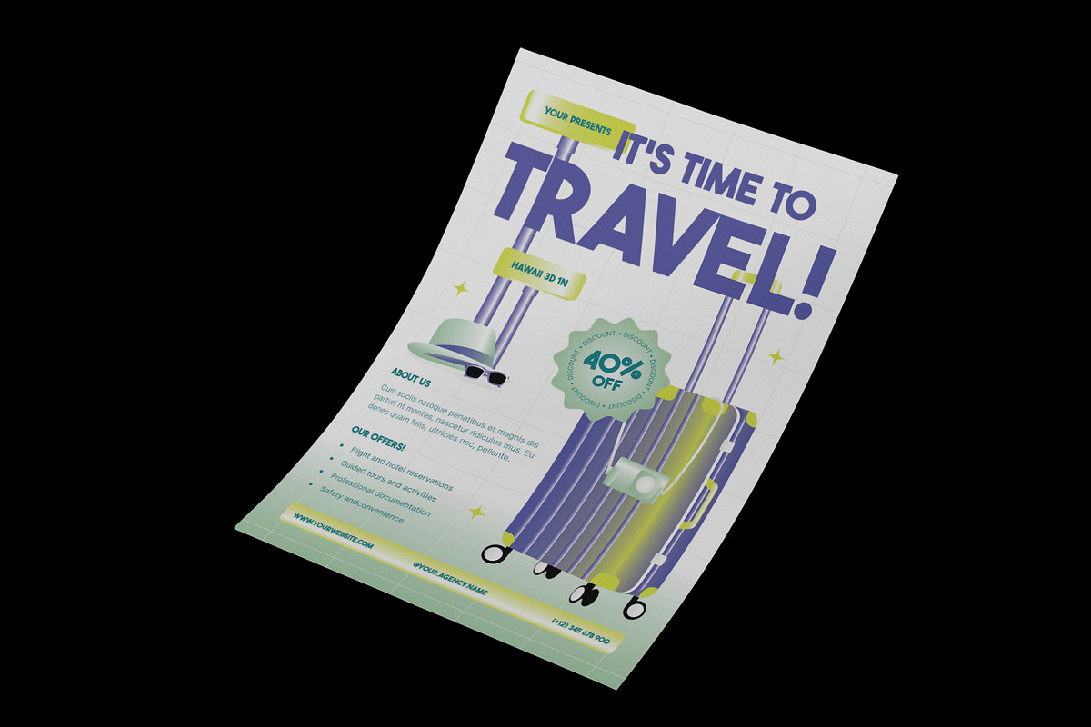 Simple Travel Agency Flyer preview 2