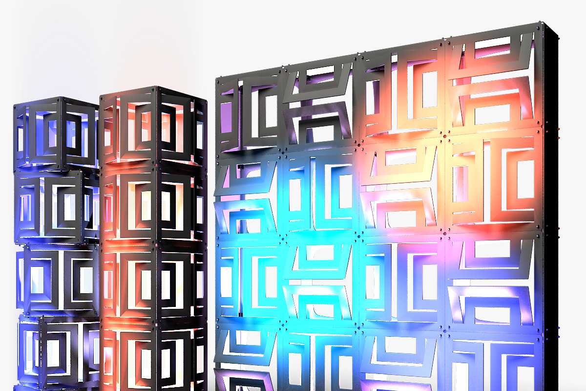 Stage Decor 21 Modular Wall Column, an Object 3D Model by akerStudio (Photo 15 of 15)