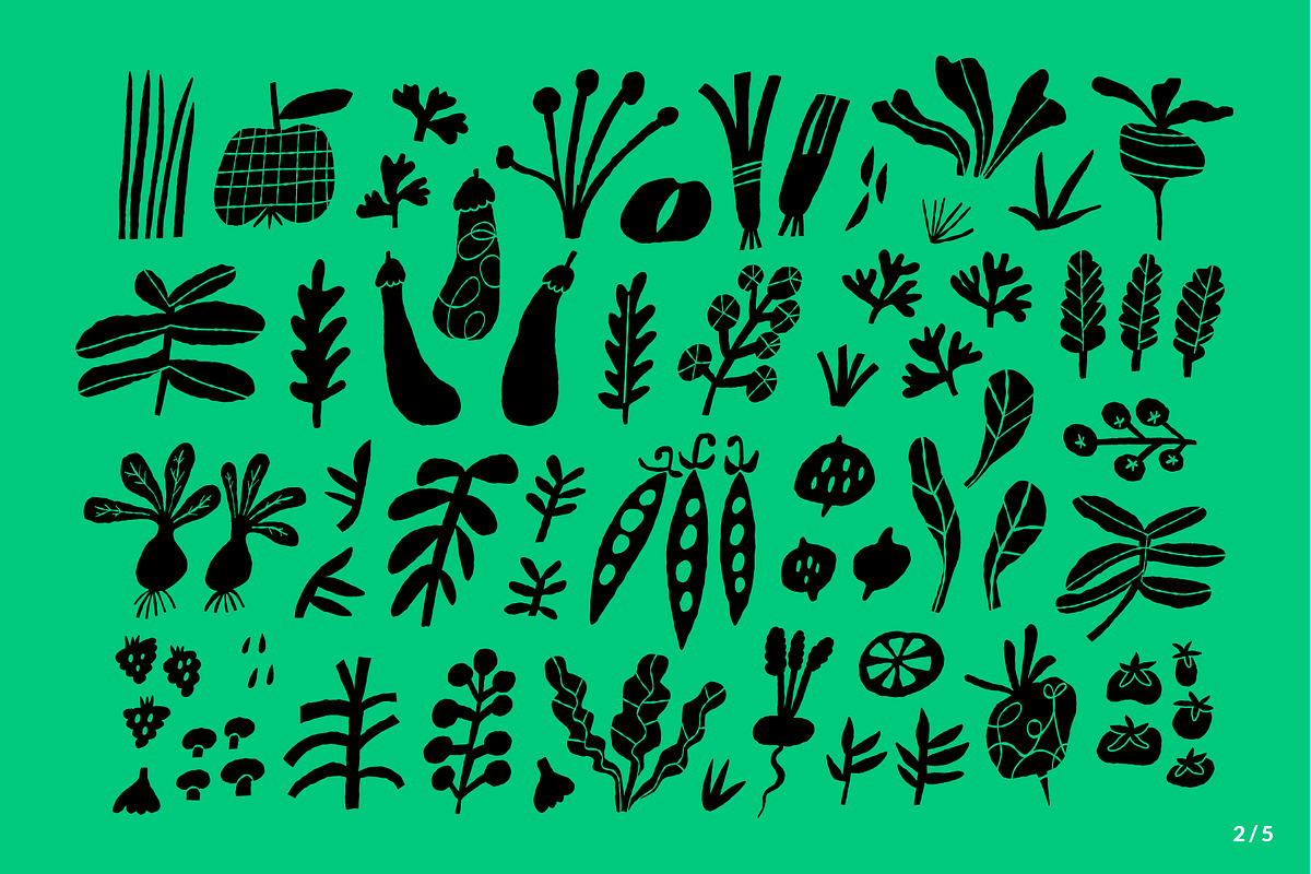 FARMERS MARKET | HAND DRAWN SHAPES, a Food Illustration by Favete Art (Photo 4 of 23)