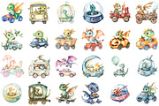 Cute Baby Dragons Clipart Png Dragon, an Illustration by Sublimation Artist (Thumbnail 2 of 6)
