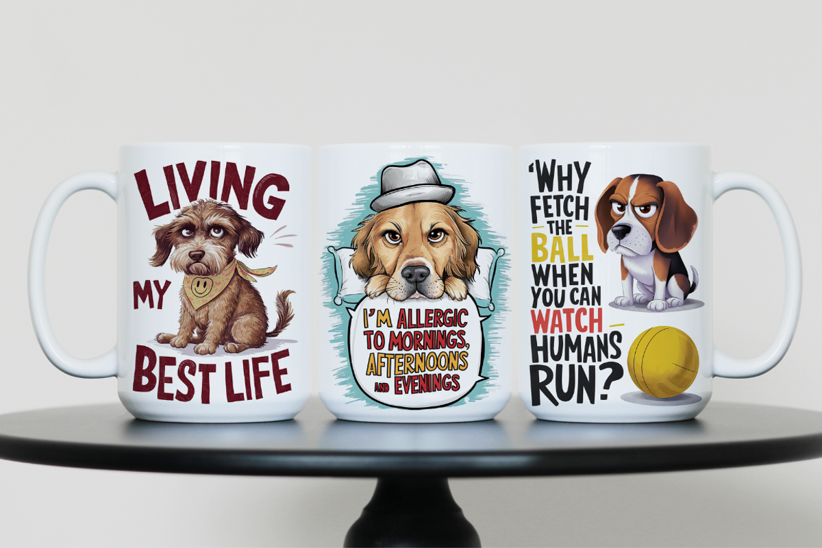 Grumpy Sarcastic Dogs Funny Quotes, an Animal Illustration by PrintHaven Designs (Photo 3 of 10)