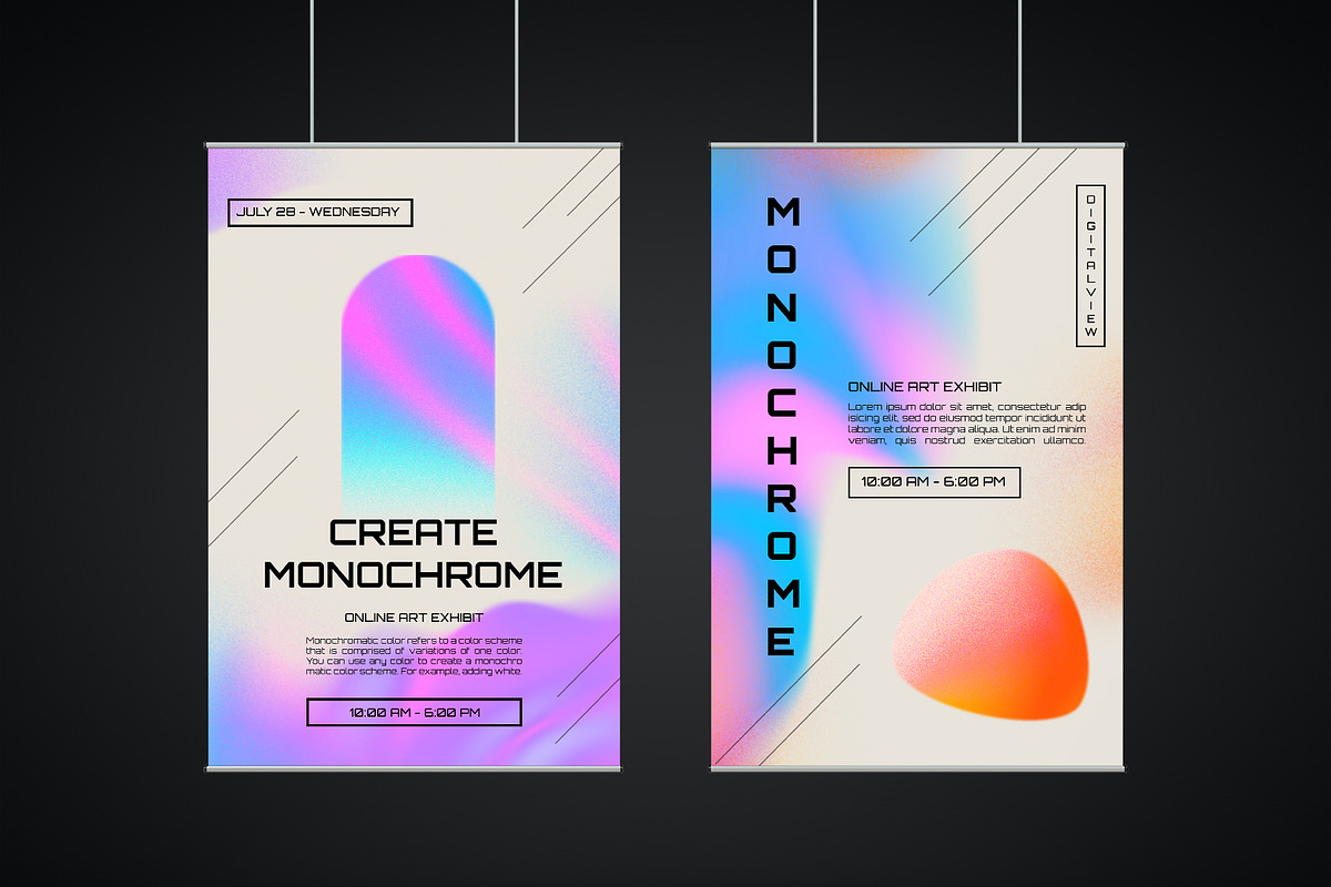 Vibrant Wavy Gradient Shapes, a Texture Graphic by le-genda (Photo 7 of 14)