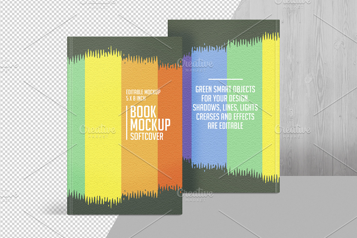 Book Mockup Hardcover Front View, a Print Template by ArtefShop (Photo 3 of 8)
