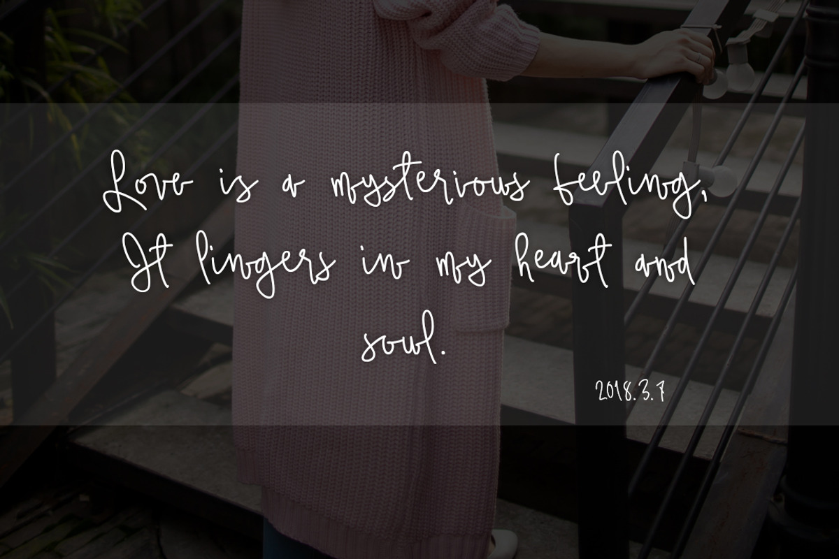 Love Sky font preview 8