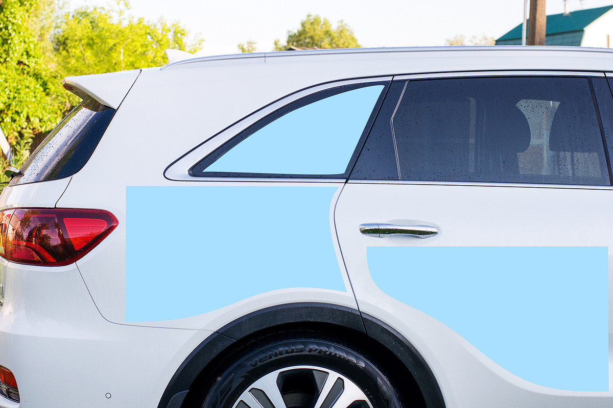 Car mockup. Car window mockup., a Print Template by MockupMarket (Photo 2 of 2)