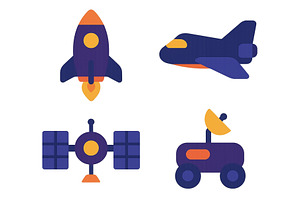 Space exploration designs featuring, a Technology Illustration by ZinetroN