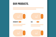 Wireframe Landing Layout, a Landing Page Template by MightyDesign (Thumbnail 3 of 8)