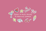 Summer Playlist Fonts & Doodles, a Handwritten Font by ReveryWorks (Thumbnail 6 of 10)