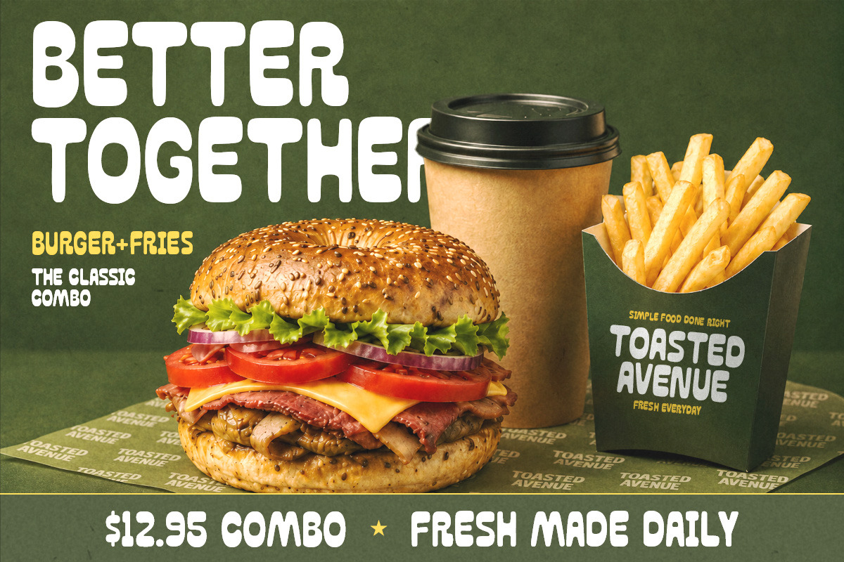 Toasted Avenue Vintage Deli Font, a Script Font by Littlehand (Photo 3 of 9)
