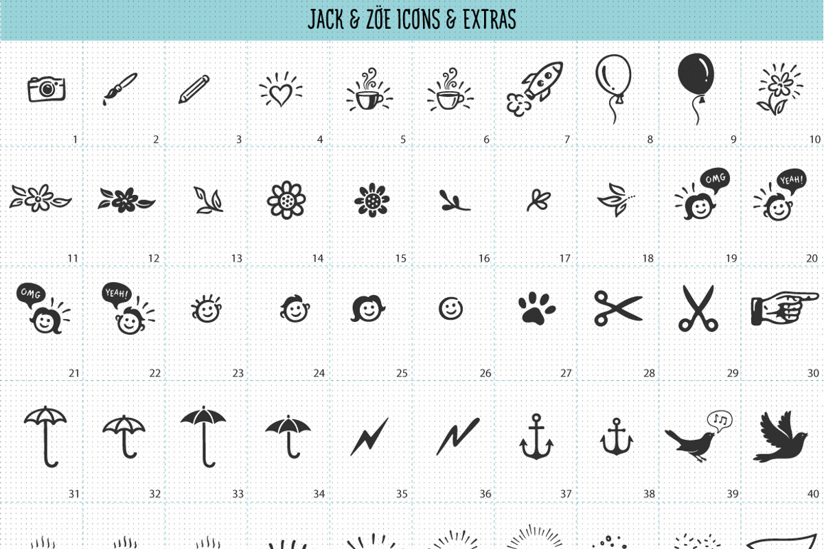 Jack and Zoe Font Collection, a Script Font by DISTRICT 62 STUDIO (Photo 11 of 11)